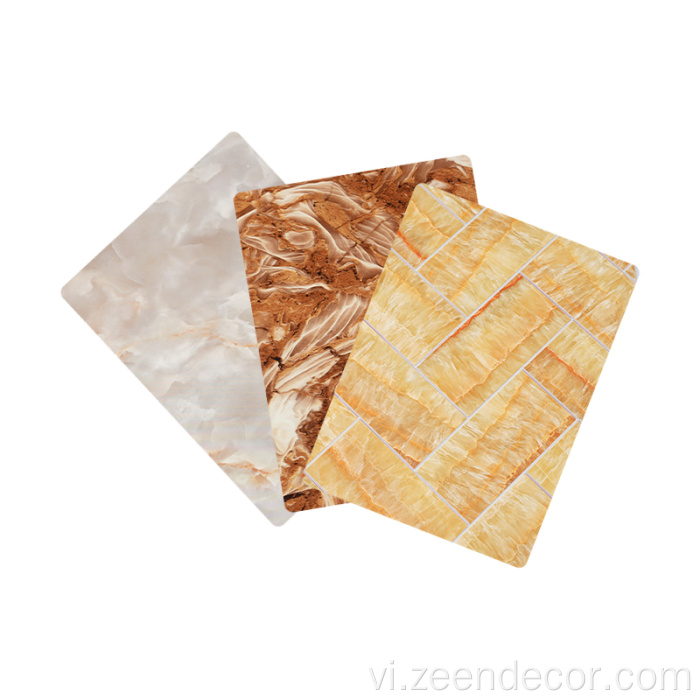 Bảng điều khiển tường nhựa 3 mm PVC tấm đá cẩm thạch